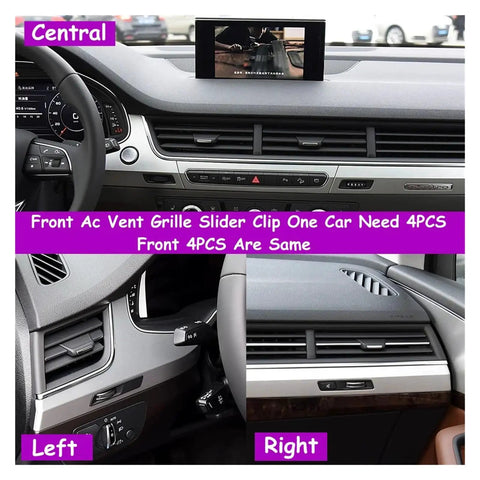 Air Vent Adjustment Clip For Audi Q7 2016 2019 Replacement Vent Tab Clip For HVAC AC Outlet Paddle Repair Kit on front dash vents
