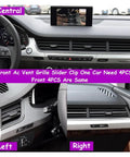 AC Vent Grille Clip Repair Kit For Audi Q7 2016 2019 4M1820901 in front, left, and right dashboard vent views