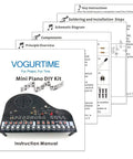 Instruction manual for Do It Yourself Hands On Piano Soldering Project Kit For Electronics Practice And STEM Gift With Multiple Sound Effects