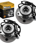 Front Wheel Bearing And Hub Assembly With ABS For Dodge Ram 1500 2000 2001 5 Lug 4WD Premium Replacement, 515039 WA515039, 2 Pack