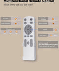 Remote control for Low Profile 52 Inch Ceiling Fan With Remote And App Control No Light Black Finish, Flush Mount Design