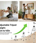 Dope Self Leveling Green Cross Line Laser Level With Tripod, 100Ft Range, adjustable tripod height 14in to 40in for home projects