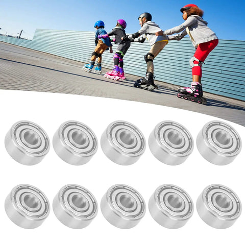 S624ZZ Stainless Steel Bearings 4x13x5mm Pack Of 10 For Skateboards Roller Skates Longboards And Quad Skates with roller skaters