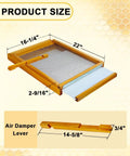 Screened Beehive Bottom Board For 10 Frame Langstroth Hives With Beeswax Coated Solid Wood Base Easy Ventilation And Moisture Control