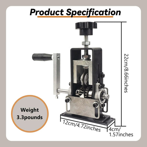 Product dimensions of Manual Wire Stripping Machine For Copper And Aluminum Wires With Hand Crank Or Drill Compatibility Portable Wire Stripper Tool Durable Aluminum Build Strips 1 To 20 Mm Diameter Wires