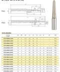 Premium One Piece Heat Shrink Lathe Chuck Tool Holder Extension Rod SRN With 175Mm Shank size dimensions and specifications.