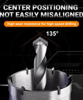 Center positioning of 8 Piece Masonry Hole Saw Kit for concrete and brick with carbide tungsten steel blades for fast cut