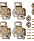 Magnetic Cabinet Door Catch 4 Pack Zinc Alloy Hardware Fittings With Bronze Finish Built To Last Over 50000 Open Close Cycles Compact