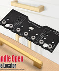 Adjustable Shelf Pin Jig For Cabinets Delivers Dead On Accuracy And Straight Hole Punching Built From Heavy Duty Aluminum Alloy used for precise installation.