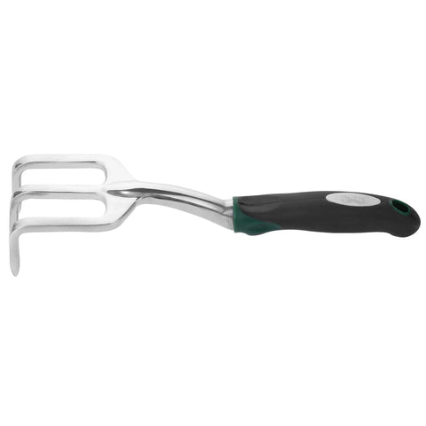 Mr. Pen 3-prong hand rake with metal head and black-green ergonomic handle