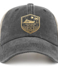 Womens No Crying On The Yacht Humor Trucker Hat With Ventilated Mesh Low Profile Cap, breathable and sweat wicking for fun style