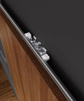 38 Inch Concealed Sliding Barn Door Hardware With Soft Close System Aluminum Track Installed Top View