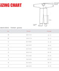 Sizing chart for ProShield 60 Disposable Sleeve White Universal Size Pack Of 200 with measurements diagram.