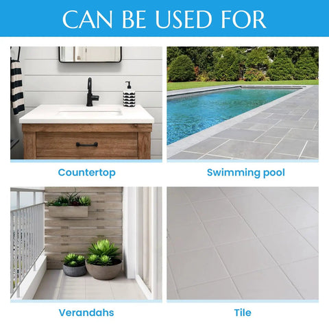 Image showing usages of Tub And Tile Refinishing Kit With Quick Dry Tile Paint For Walls And Floors Water Based Semi Gloss White Finish