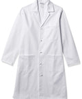 Unisex Knot Button Lab Coat Blazer In White X Small, Five Button Closure, Two Lower Pockets And One Chest Pocket, Professional Medical Uniform