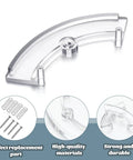 Two Pack Post Top Fitter Hardware Kit With Clear Wing Clamps For Outdoor Light Posts Includes Four Clamps Four Screws And Four Springs