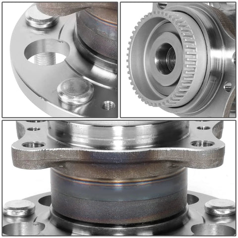 Close-up of Drop-In Rear Wheel Bearing Hub Assembly for Hyundai Elantra 2011-2017, premium steel construction, OE-style fit