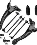 Front End 10 Piece Bolt On Suspension Kit For 1998 1999 2000 2001 2002 2003 Toyota Sienna with control arms, tie rods, sway bars