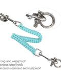 Heavy Duty Luminous Underwater Camera Carry Rope For Diving Gear Wearproof Parachute Rope Hand Knitted Lanyard Noctilucent Blue