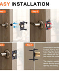 4 Pack Adjustable Magnetic Door Catch Kit for Cabinets and Closets With Screws installation process