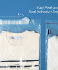 Six By Nine Inch Self Seal Clear Poly Bags 1000 Count Bulk Pack With Suffocation Warning For Packaging And Shipping shown with clothes