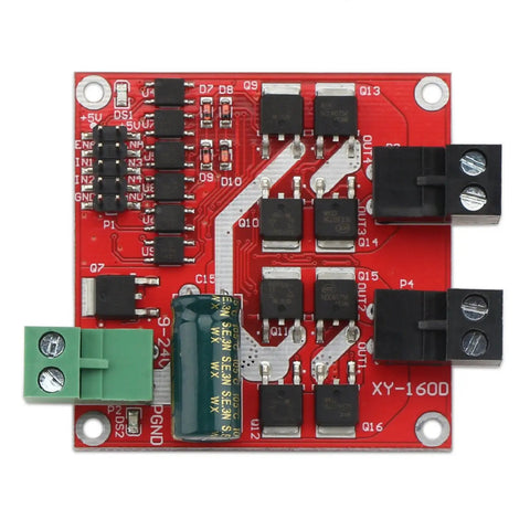 Beefed Up Dual DC Motor Driver With PWM Speed Control L298 H Bridge circuit board, industrial grade, for 6.5V to 27V systems