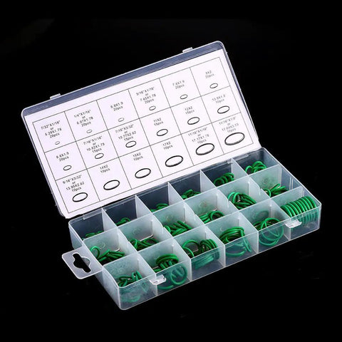270 Piece Compressor O Ring Set With 18 Sizes For Car AC System Pro Grade Rubber Seals Gaskets Washers Tool Kit In Heavy Duty Storage Case
