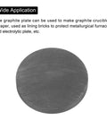 Round Graphite Block Disk Ingot High Purity Graphite Electrode Plate Sheet 40x5mm For Melting And Casting Electrolysis Electrodes Carbon Rods Graphite Lining Bricks And Metallurgy Projects Pack Of 3