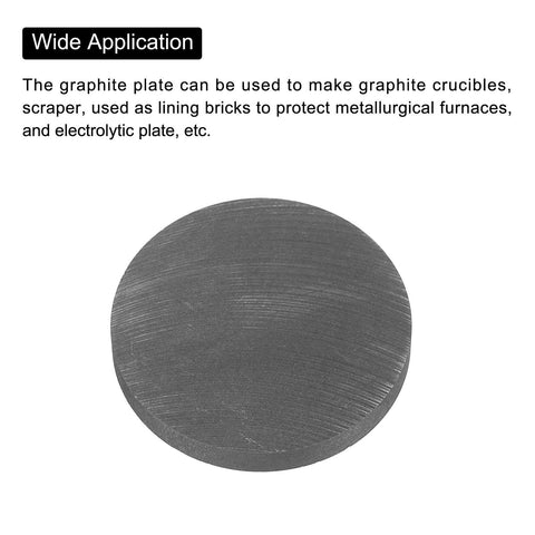 Round Graphite Block Disk Ingot High Purity Graphite Electrode Plate Sheet 40x5mm For Melting And Casting Electrolysis Electrodes Carbon Rods Graphite Lining Bricks And Metallurgy Projects Pack Of 3