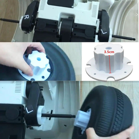 2 Pack Kids Electric Car Tire Adapter Clips For Gearbox To Wheels Replacement Parts Easy Install For Ride On Toy Cars.