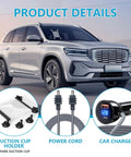 Starlink Mini Suction Cup Mount With 3 In 1 Car Charger For Cars Trucks RVs Boats And Road Trips, components on display