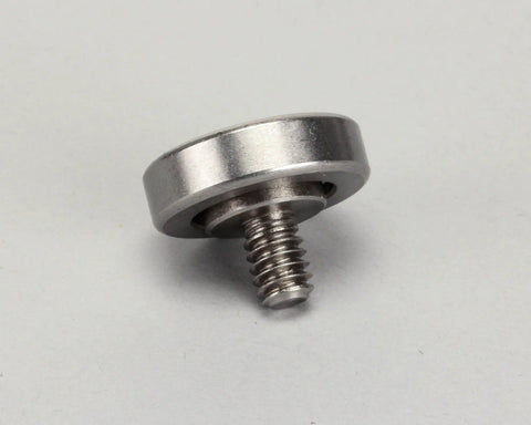 Bearing Roller Track 2P-30483 Replacement Part For Commercial Foodservice Equipment OEM Quality Genuine Bearing Guide Rail Heavy Duty Roller Track For Warming And Countertop Machines, silver metal threaded roller