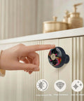 Four Pack Colorful Vinyl Record Music Sign Cabinet Knobs Acrylic Round Drawer Pulls For Kitchen Cupboard Dresser Door