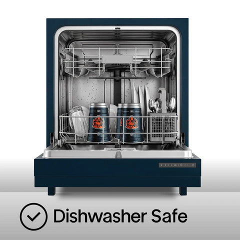 Dishwasher featuring Officially Licensed NFL Chicago Bears Aluminum Party Cups, 20 ounce size, safe for cleaning.