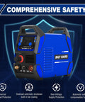 50A Plasma Cutter With Non Touch Pilot Arc Dual Voltage 110V 220V IGBT Inverter Digital Display featuring safety features