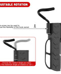 Adjustable rotation feature of the Swivel Bike Storage Rack For Tight Spaces, Adjustable Wall Mounted Garage Bike Rack, Vertical Indoor Bicycle Hanger, Space Saving Bike Holder With 130 Degree Swivel And Flexible Positioning.