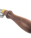 Smooth As Butter Veneer Saw Featuring A Razor Sharp 15 TPI Dual Sided Blade For Dead On Inlay Work And Easy Center Cuts, Chunky Walnut Handle.