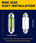 3175 Led Festoon Bulbs 31mm 1.22in 12V Ultra Bright 6000K White Interior Lighting Kit diagram with dimensions and installation guide.