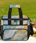 Insulated Picnic Backpack Lunch Box For Women And Men Portable Go To Cooler Tote with colorful design outdoors