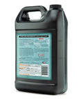 Top Shelf Waterless Engine Coolant One Gallon container viewed from the back, highlighting labels and black design.