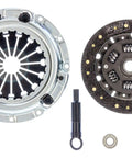 Plug N Play Mazda Miata Stage One Organic Clutch Kit compatible with 1.8 Liter Four Cylinder Engine, includes pressure plate, clutch disc, and pilot bearing.