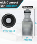Outboard Engine Flush Kit With Quick Connect Hose Adapter For Flushing Salt Sand And Silt, slide valve detail