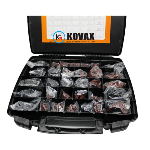 Heavy Duty Hydraulic O Ring Seal Kit 2701528 for excavators in plastic storage box with multiple compartments and labeled sections.