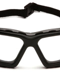 Ultra Light I Force Slim Safety Goggles with Black Frame and Clear Anti Fog Lens, Quick Release Temples, Elastic Strap, Vented Foam Carriage
