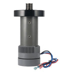 Built Tough Heavy Duty Treadmill DC Drive Motor With Flywheel, 2.80 HP Engine, No Hustle Replacement For NordicTrack And ProForm, Plug And Go Smooth Operation - gray motor with wires.