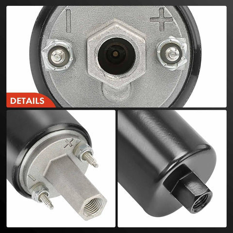 Details of High Flow Universal External Fuel Pump 255 LPH Inline High Pressure Fuel Pump With EZ Install Kit Replacement GSL392 400 939.