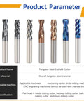 Heavy Duty Tungsten Steel Carbide End Mill Cutter With Alloy Coating For Precision Machining And Milling Operations, D3.5