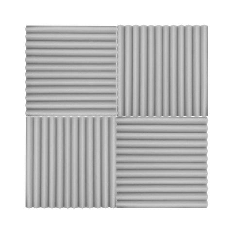 High Performance Studio Foam Panels For Straight Fire Soundproofing And Genuinely Solid Acoustic Treatment, 30x30cm, gray design.