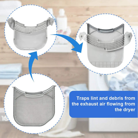 Beefed Up Dryer Lint Filter Replacement For LG And Kenmore Elite Dryers With Stainless Steel Mesh Screen Lint Trap Cover Housing