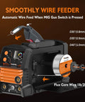3 In 1 MIG Welder With Flux Core Lift TIG And Stick Welding 140A Portable 110V IGBT Inverter Synergic Control And LED Display
